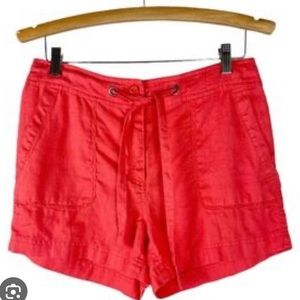 Sigurd Olsen NWOT coral linen shorts 8